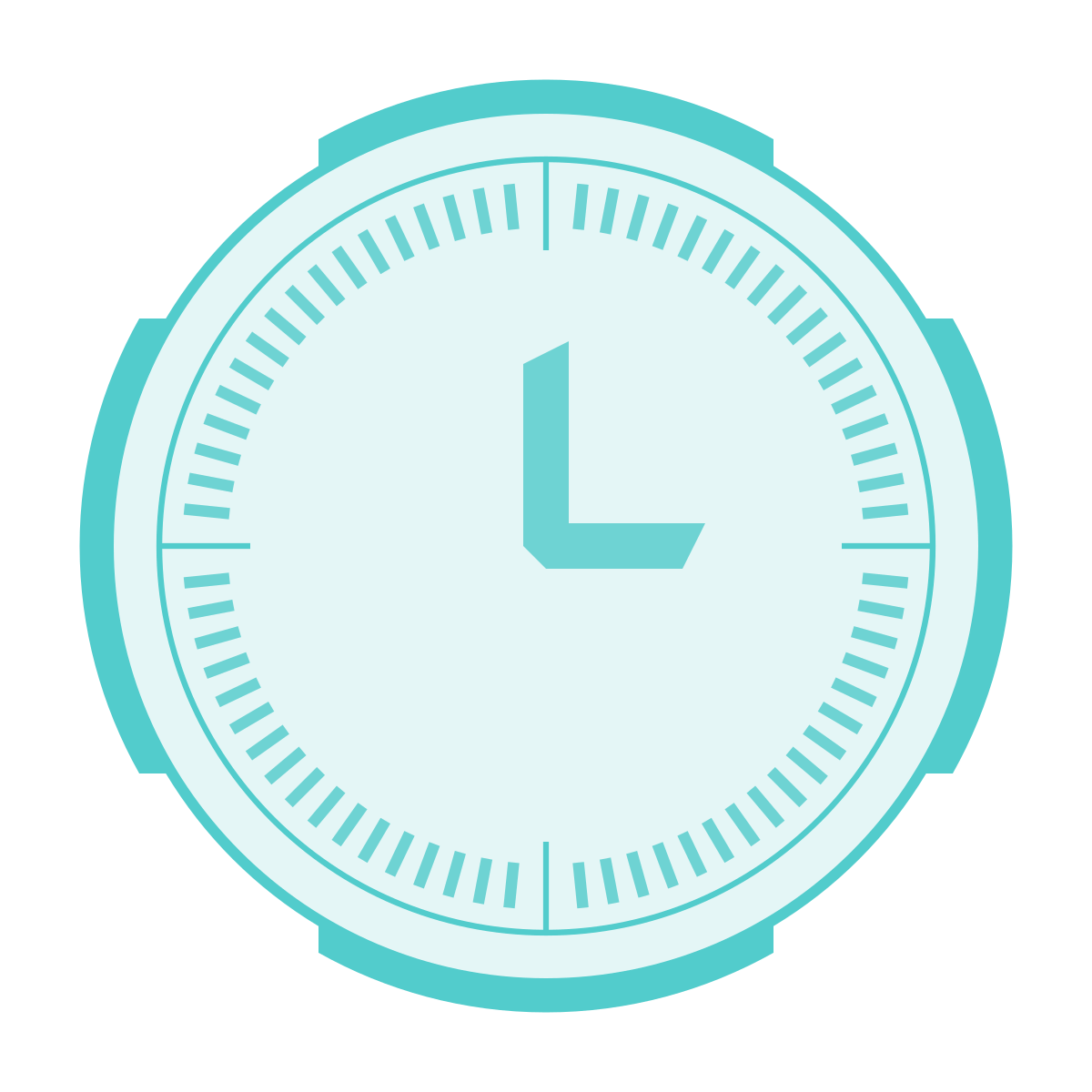 sci-fi style clock icon