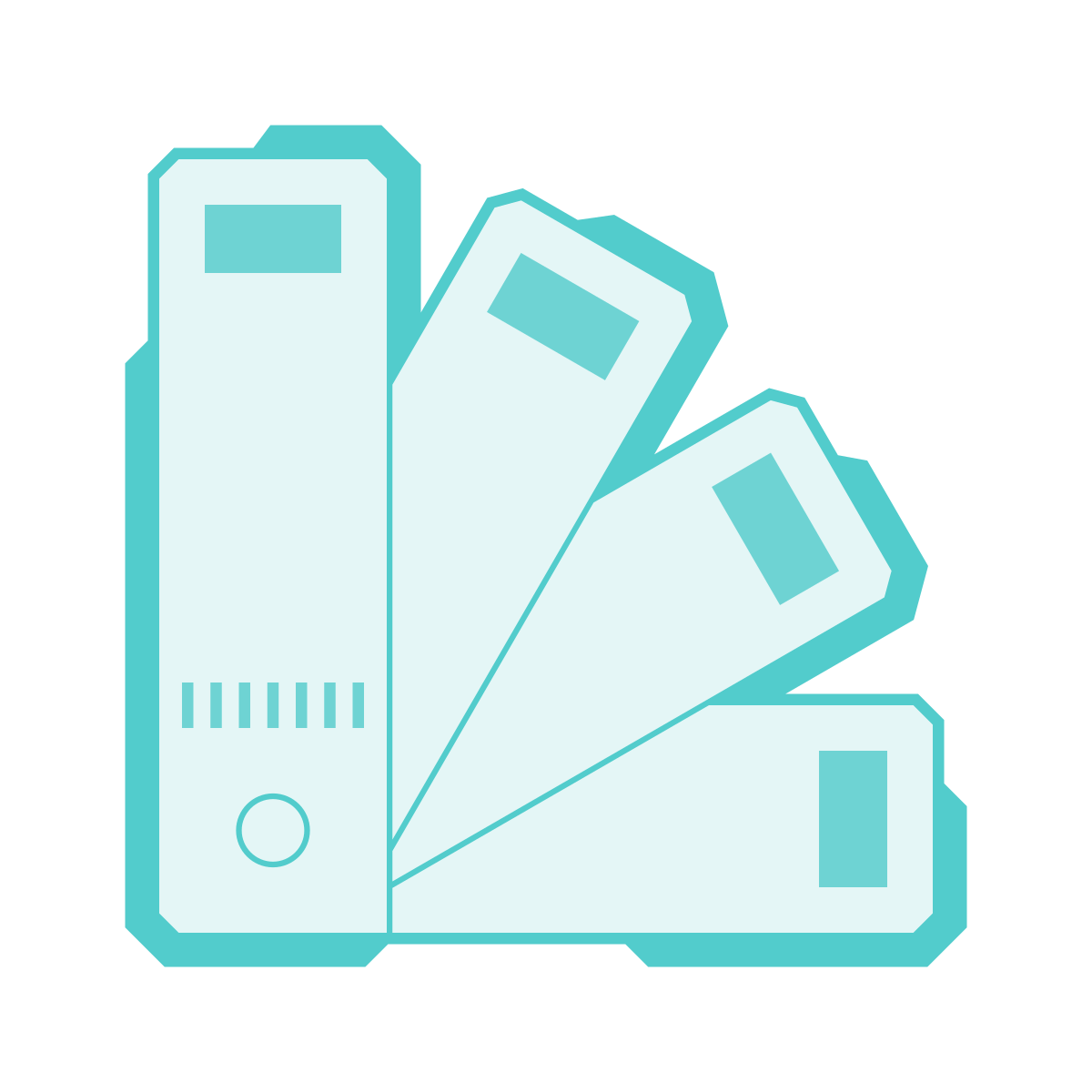 sci-fi style color palette icon