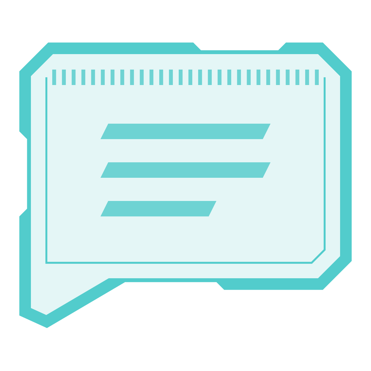 sci-fi style comments icon