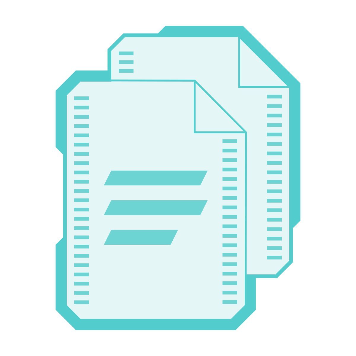 sci-fi style copy icon