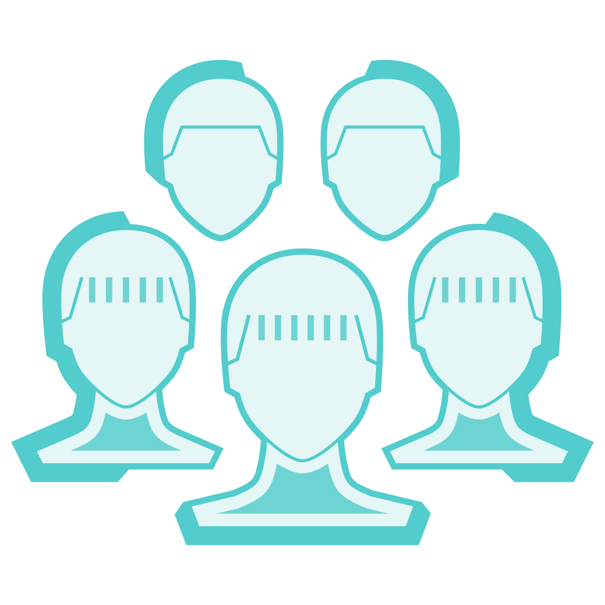 sci-fi style crowd icon