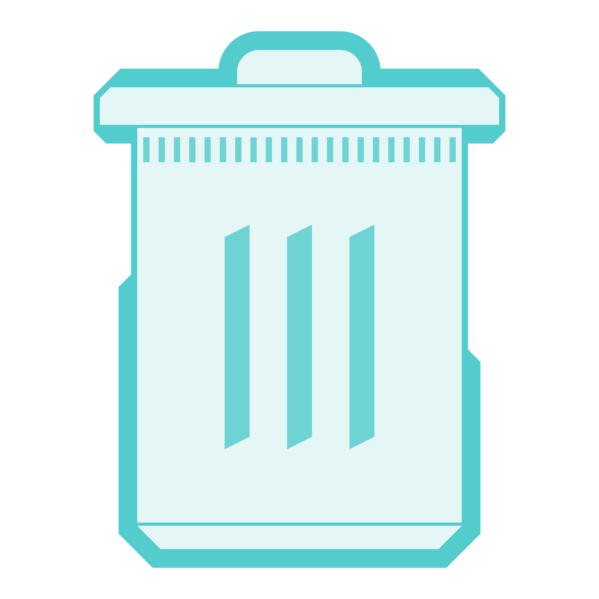 sci-fi style delete icon