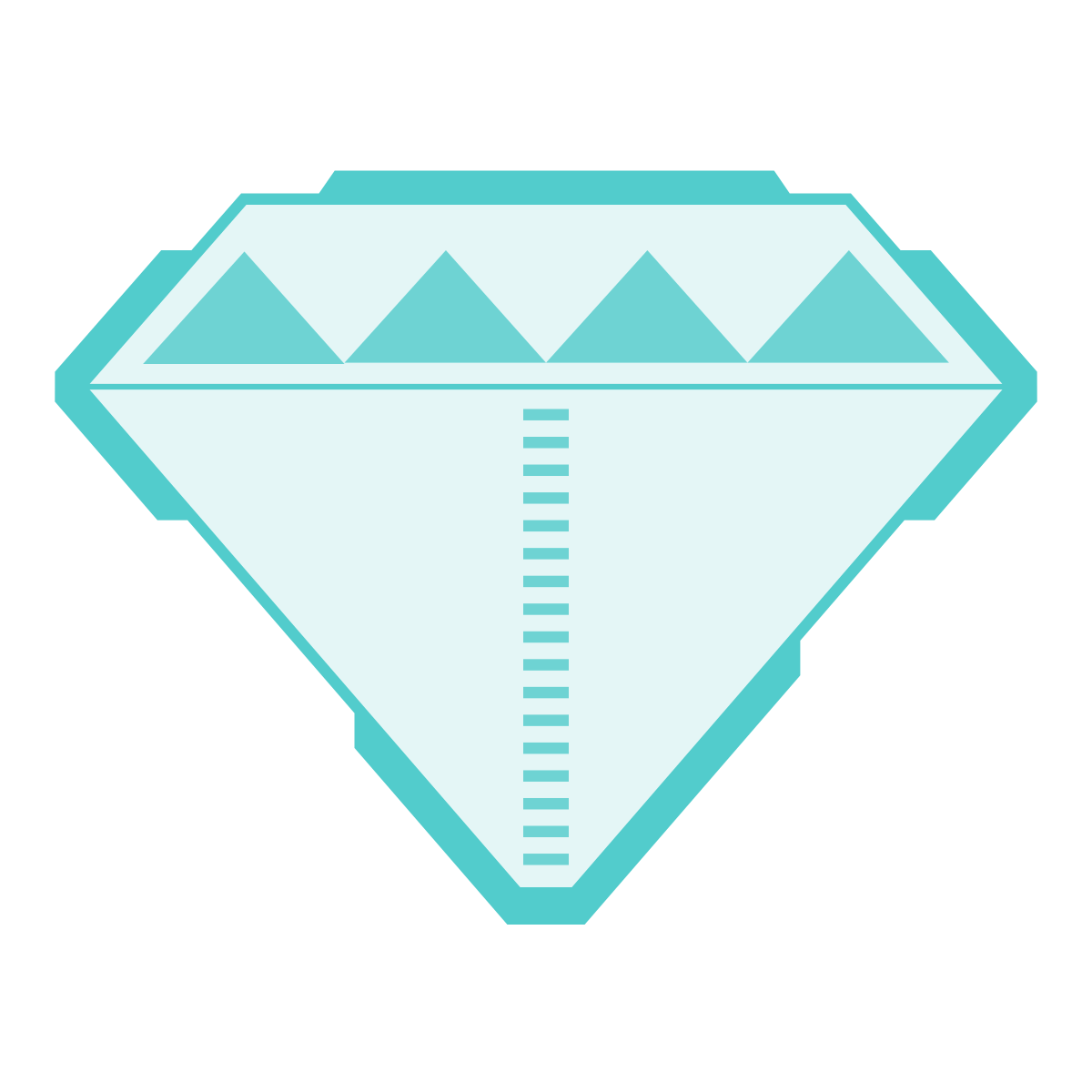 sci-fi style diamond icon