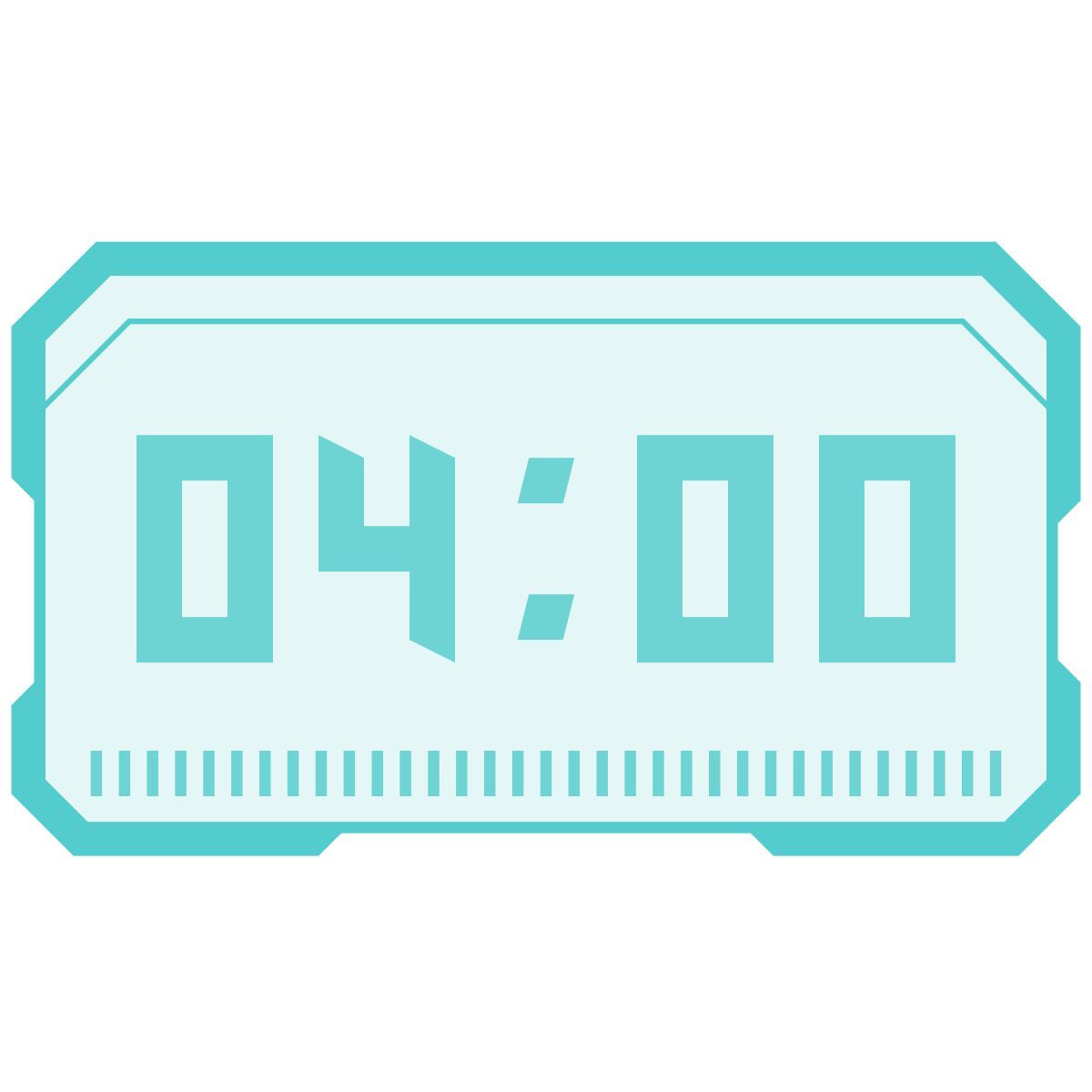 sci-fi style 디지털 시계 icon