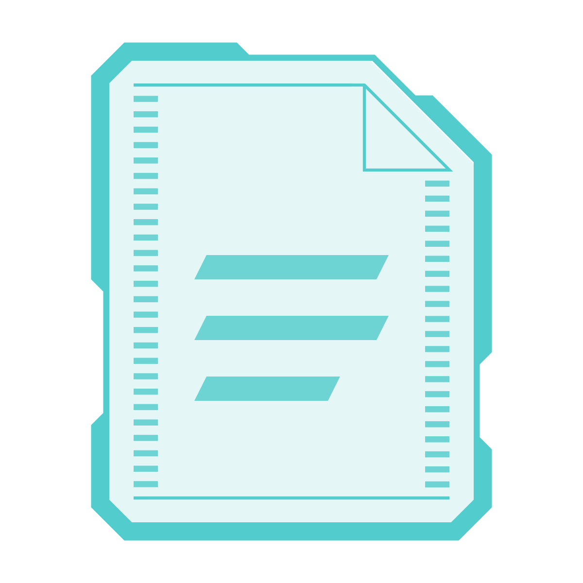 sci-fi style document icon