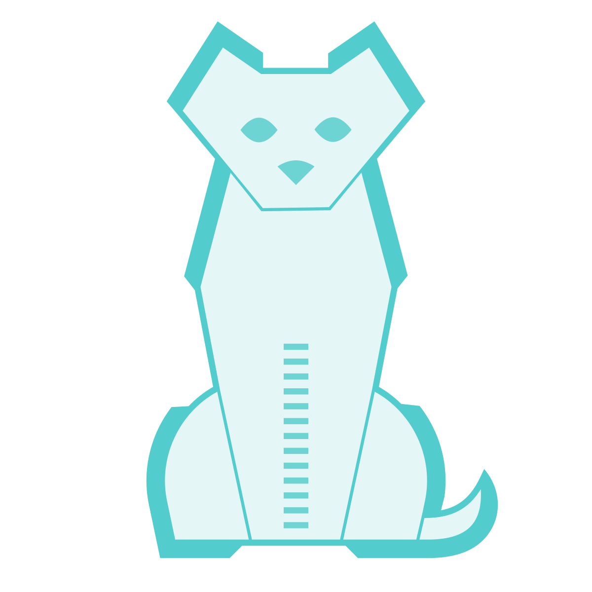 sci-fi style dog icon