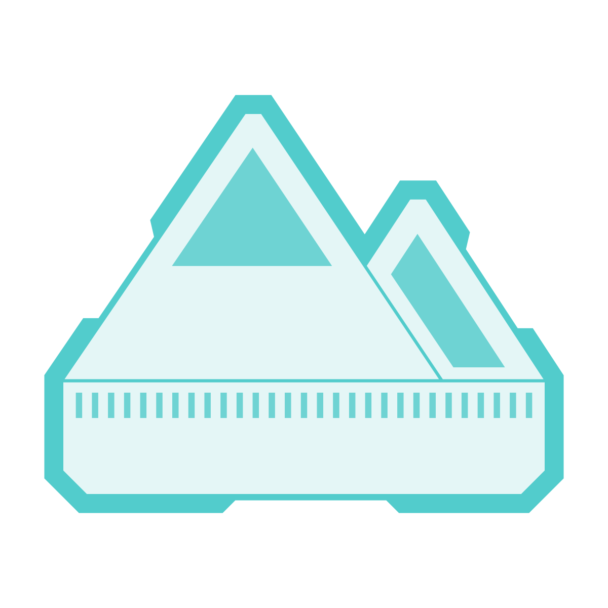 sci-fi style earth element icon