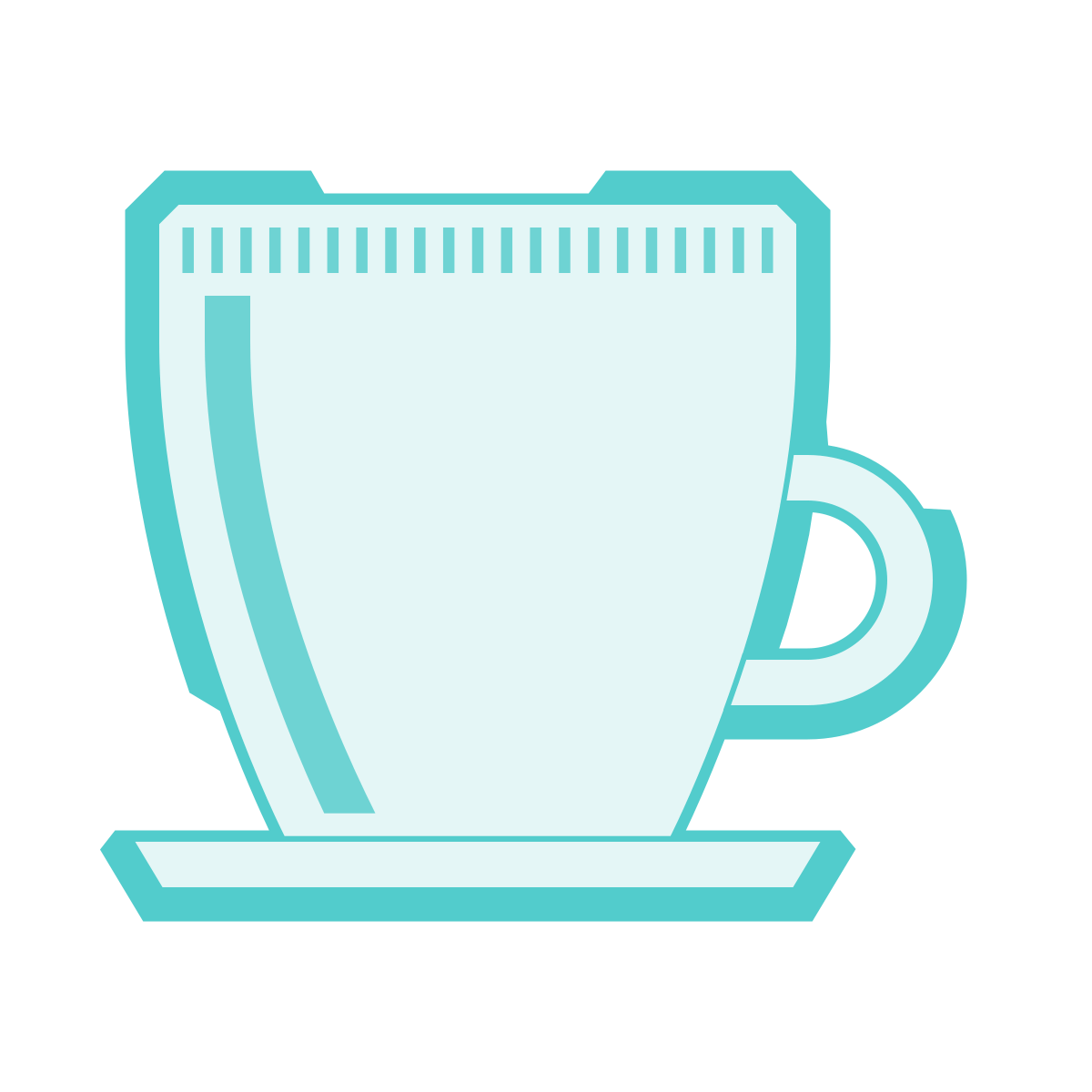 sci-fi style espresso cup icon