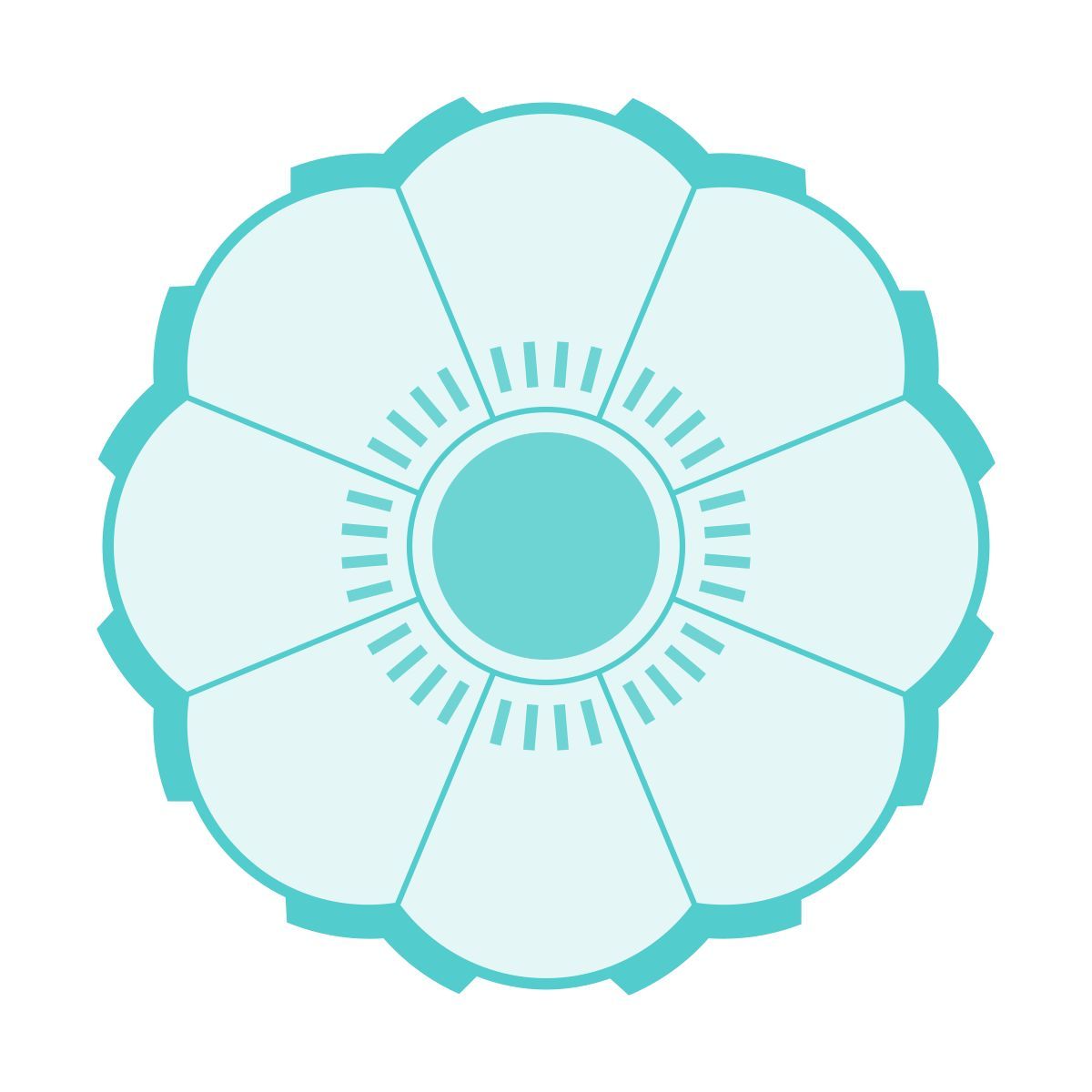 sci-fi style 꽃 icon