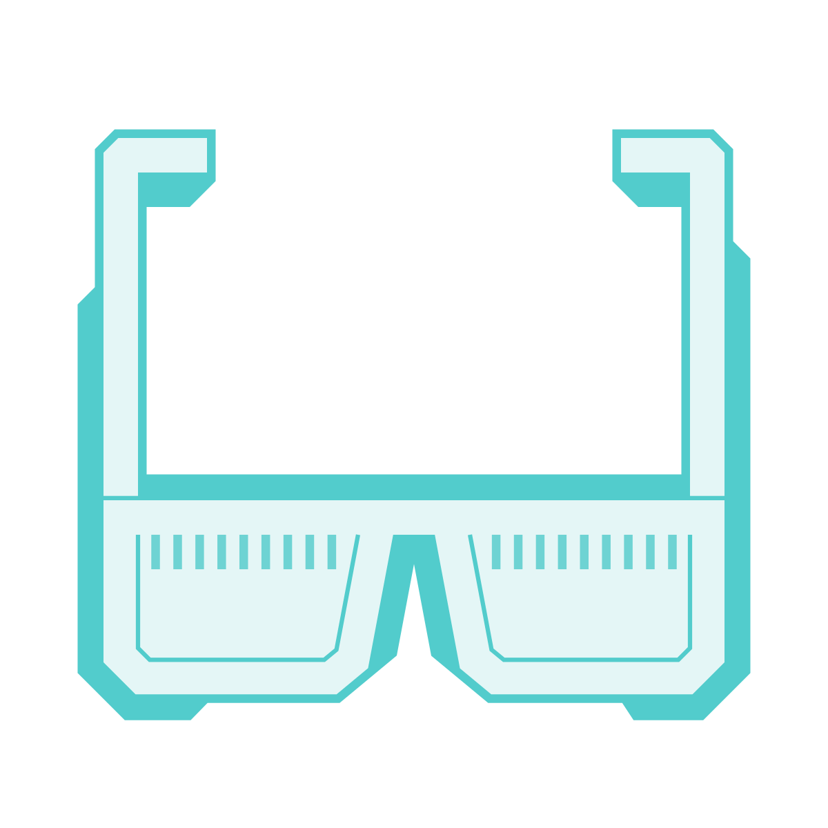 sci-fi style glasses icon