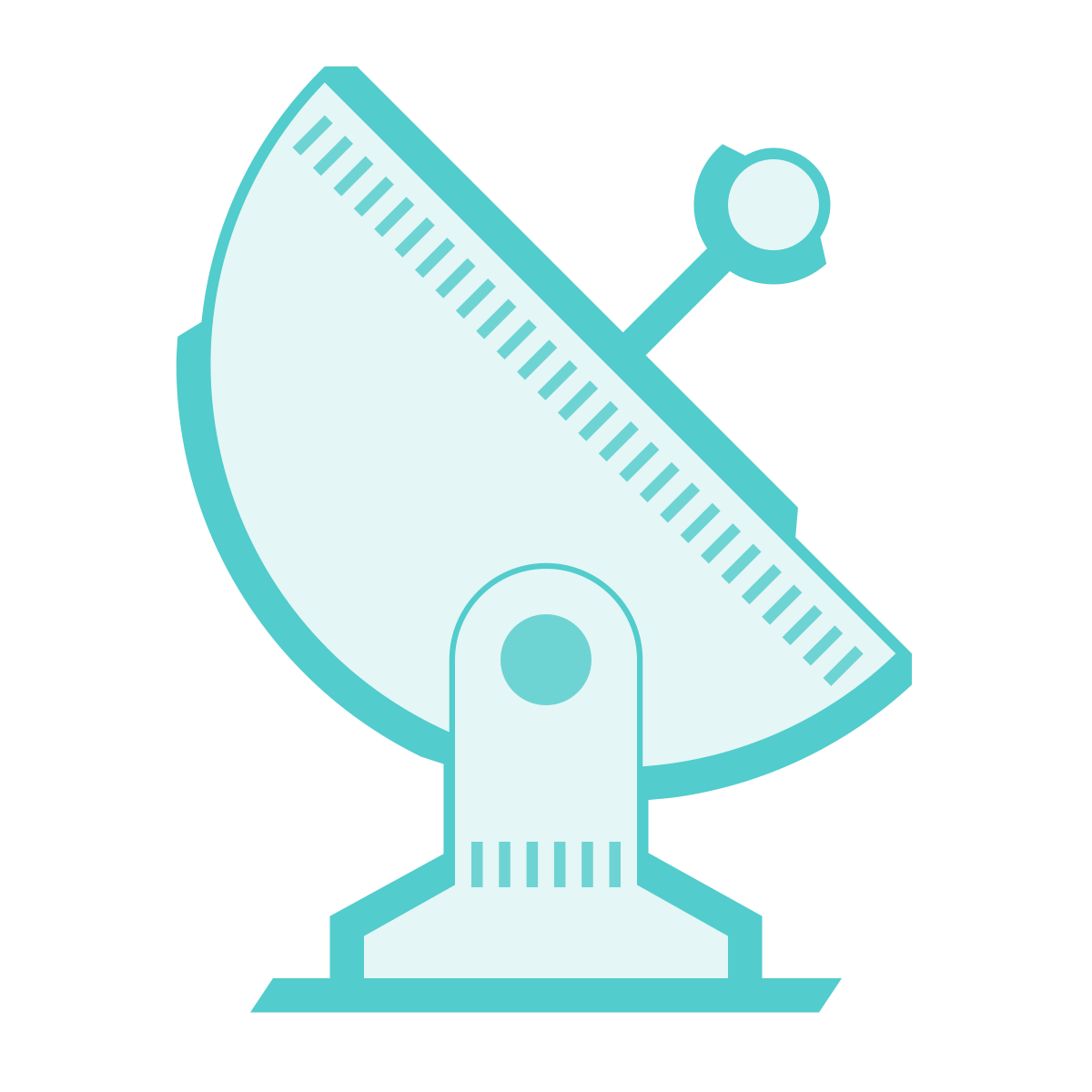 sci-fi style gps receiving icon