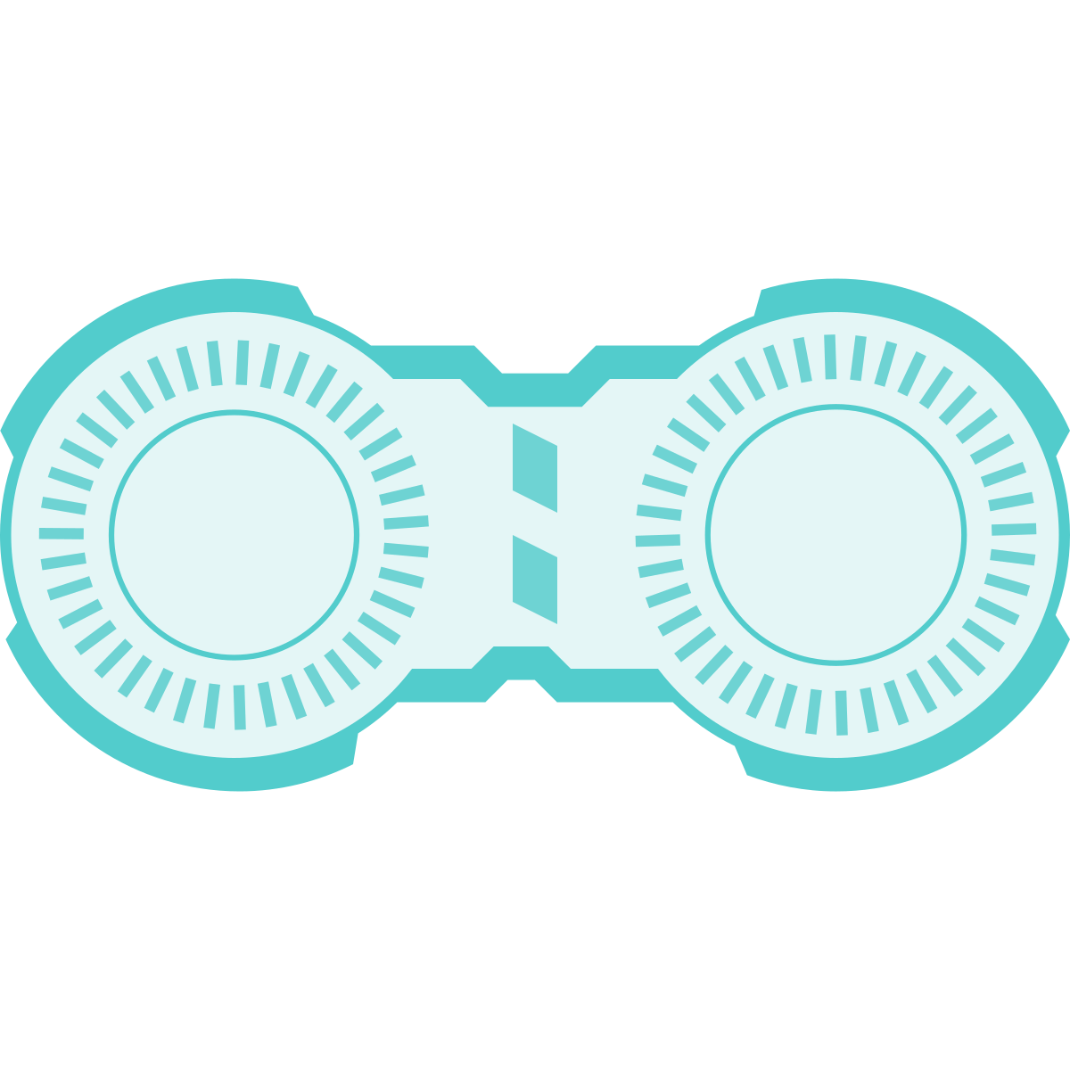 sci-fi style handcuffs icon
