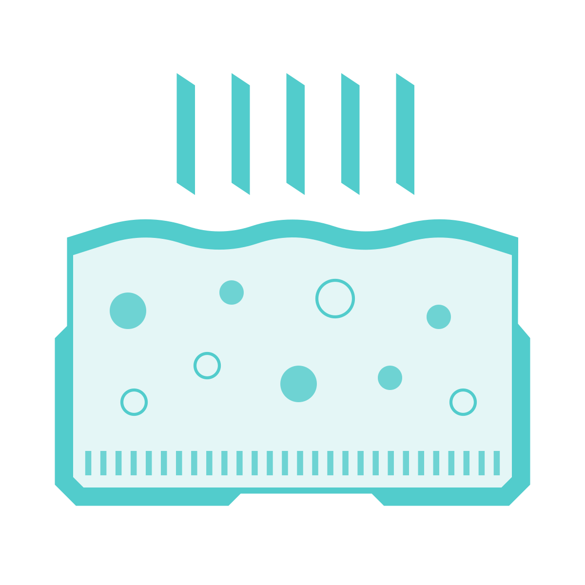 sci-fi style hot springs icon