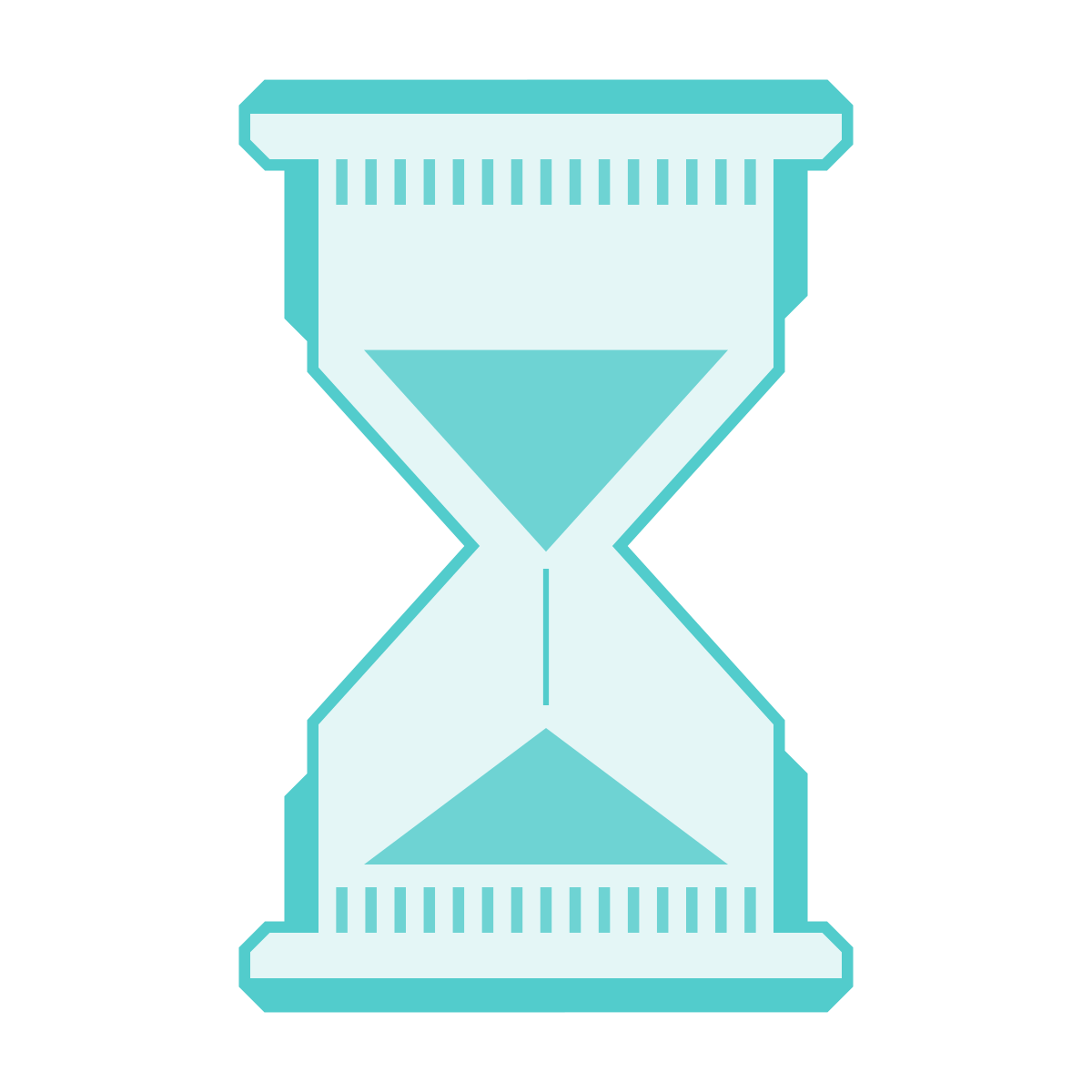 sci-fi style hourglass icon