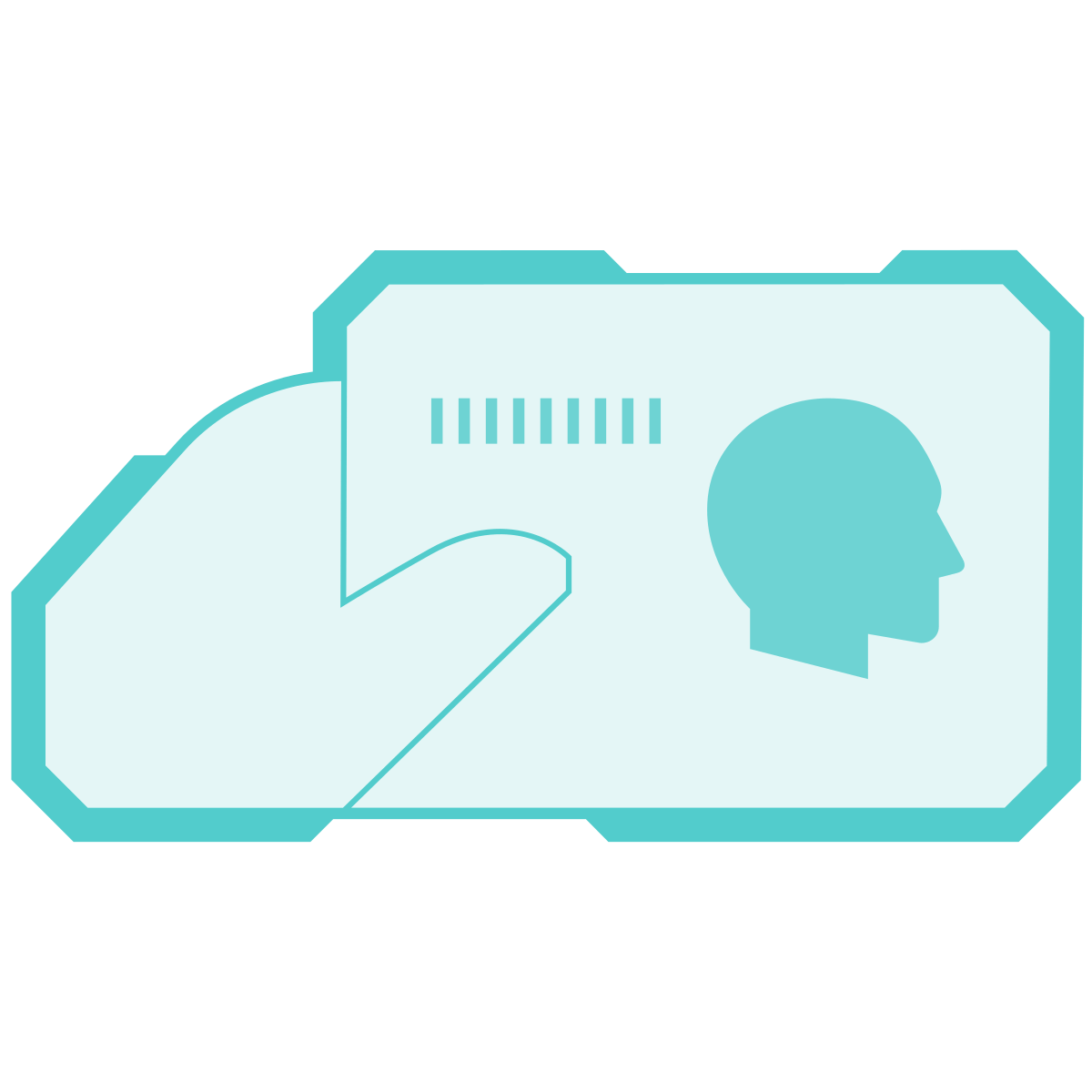 sci-fi style identity theft icon