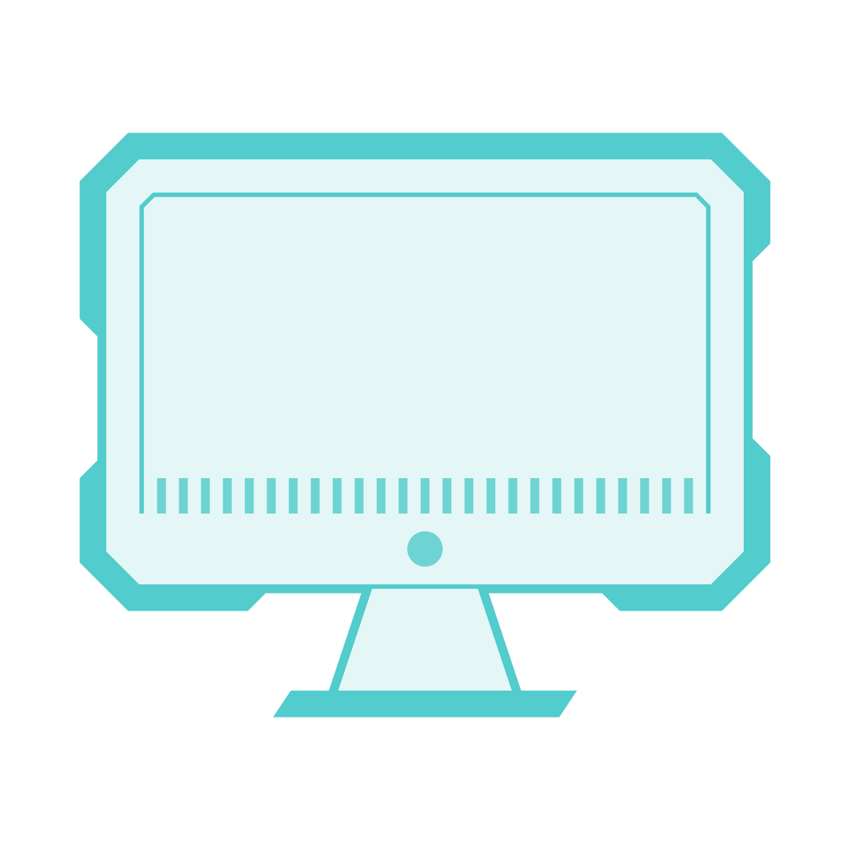 sci-fi style imac icon