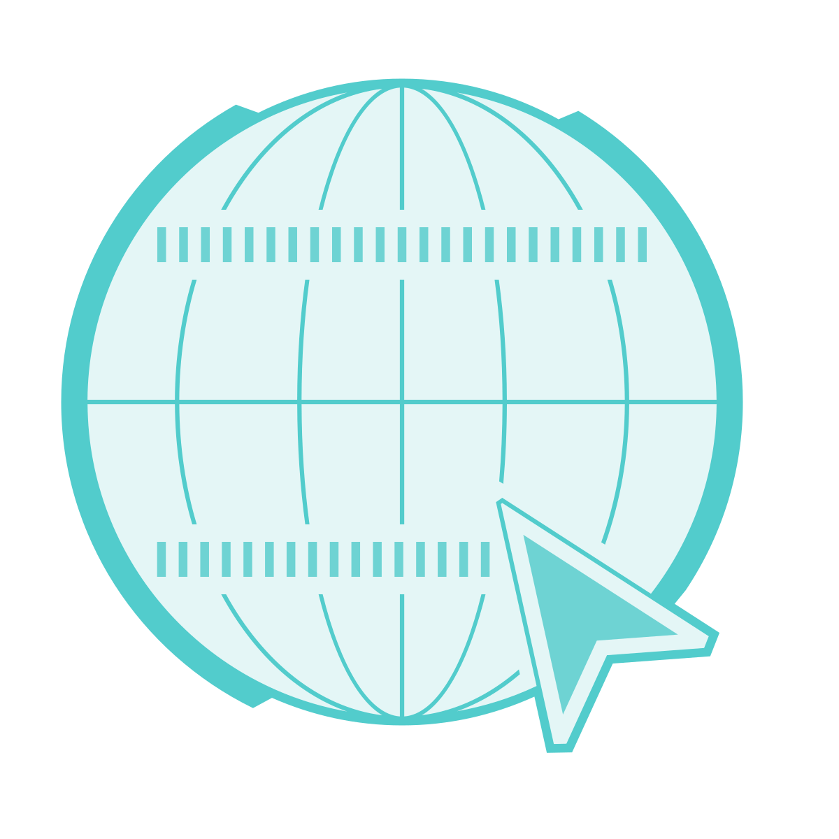 sci-fi style internet icon