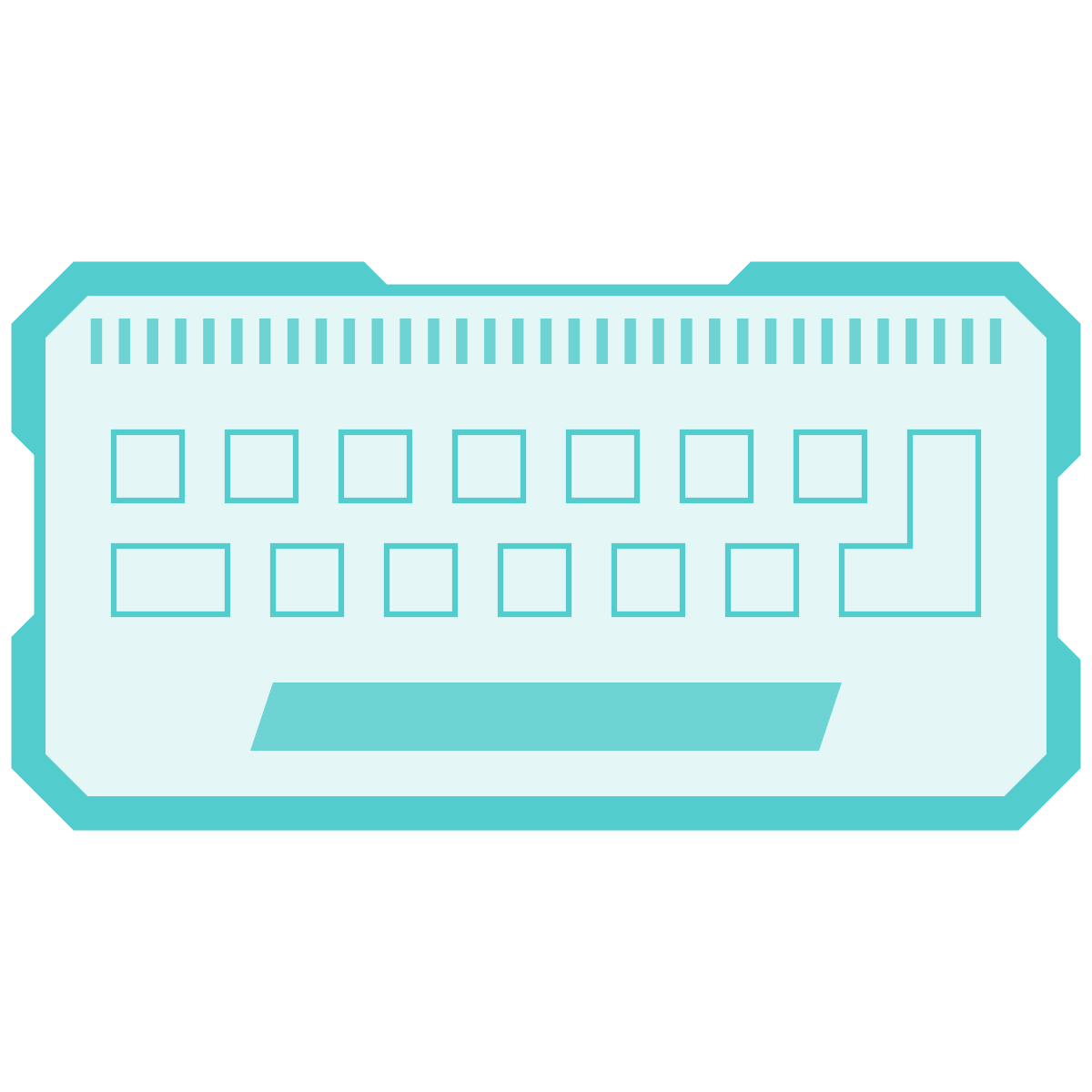 sci-fi style keyboard icon