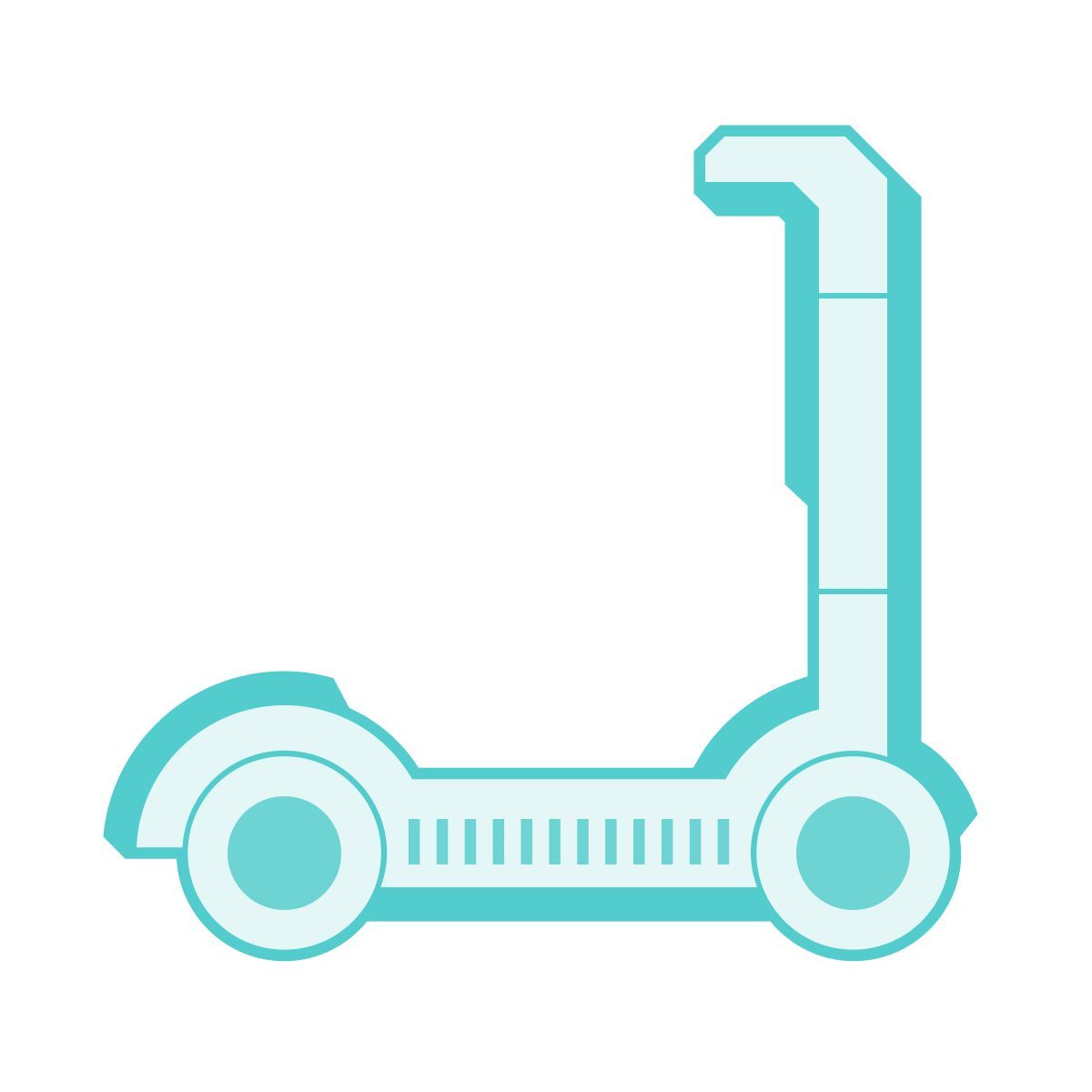 sci-fi style 踢滑板车 icon