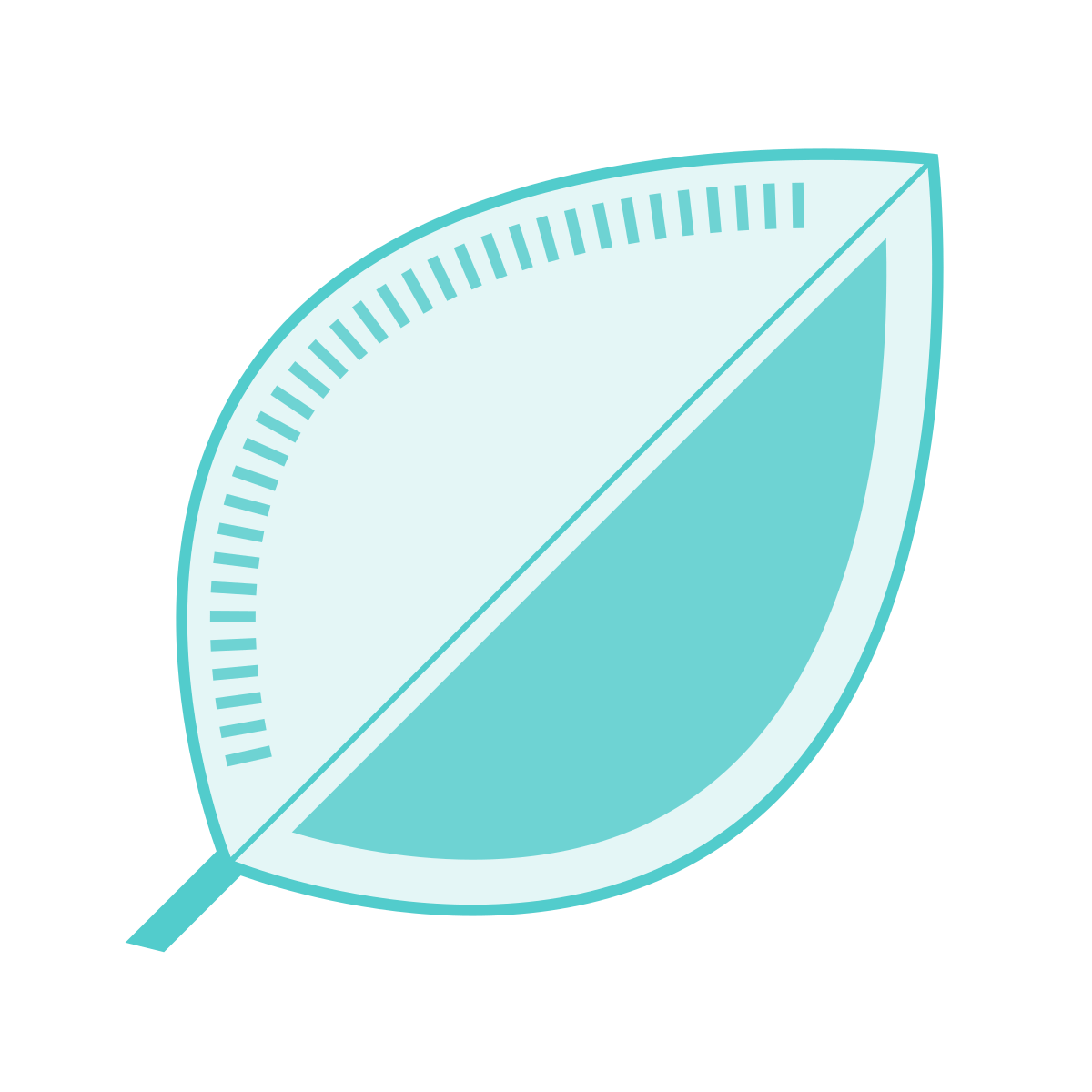 sci-fi style leaf icon