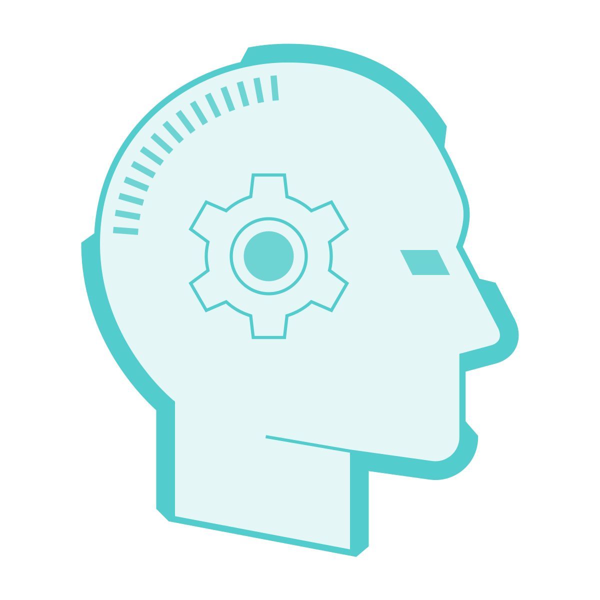 sci-fi style learning icon