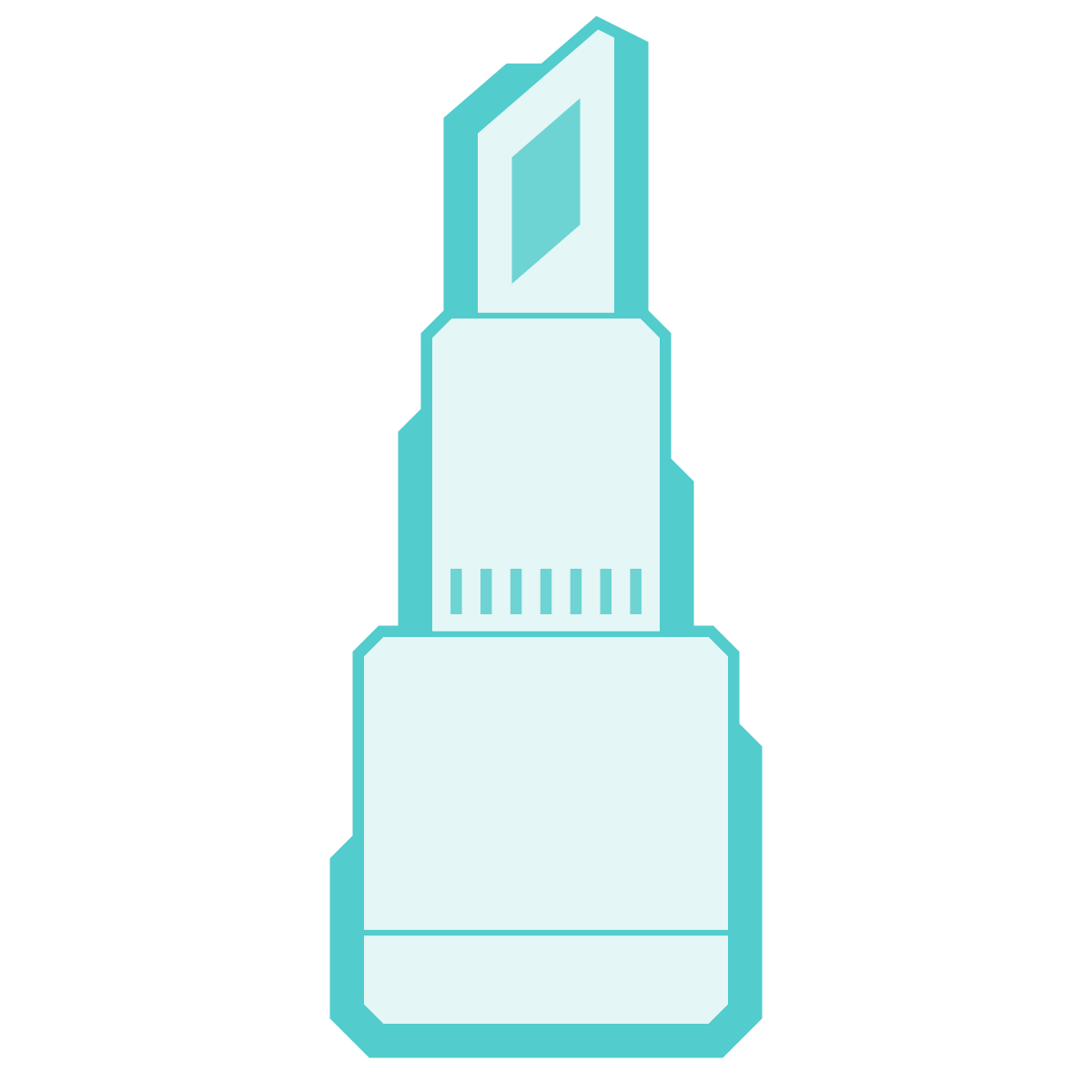 sci-fi style lipstick icon