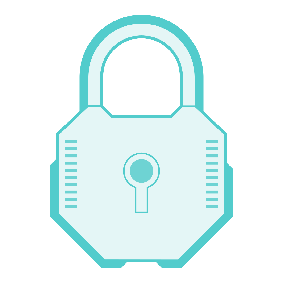 sci-fi style lock 2 icon