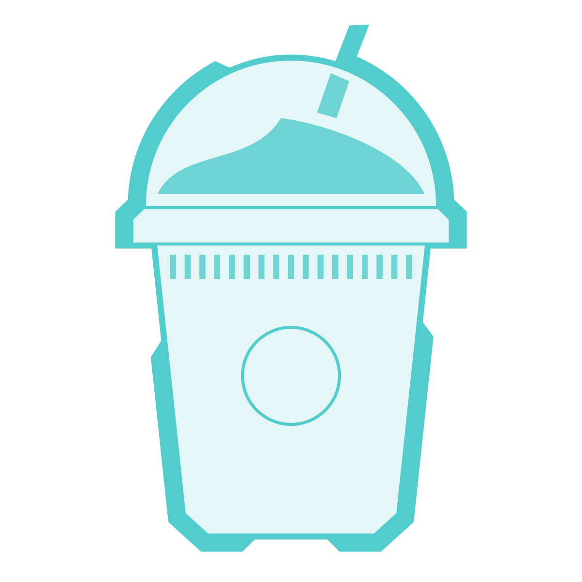 sci-fi style milkshake icon
