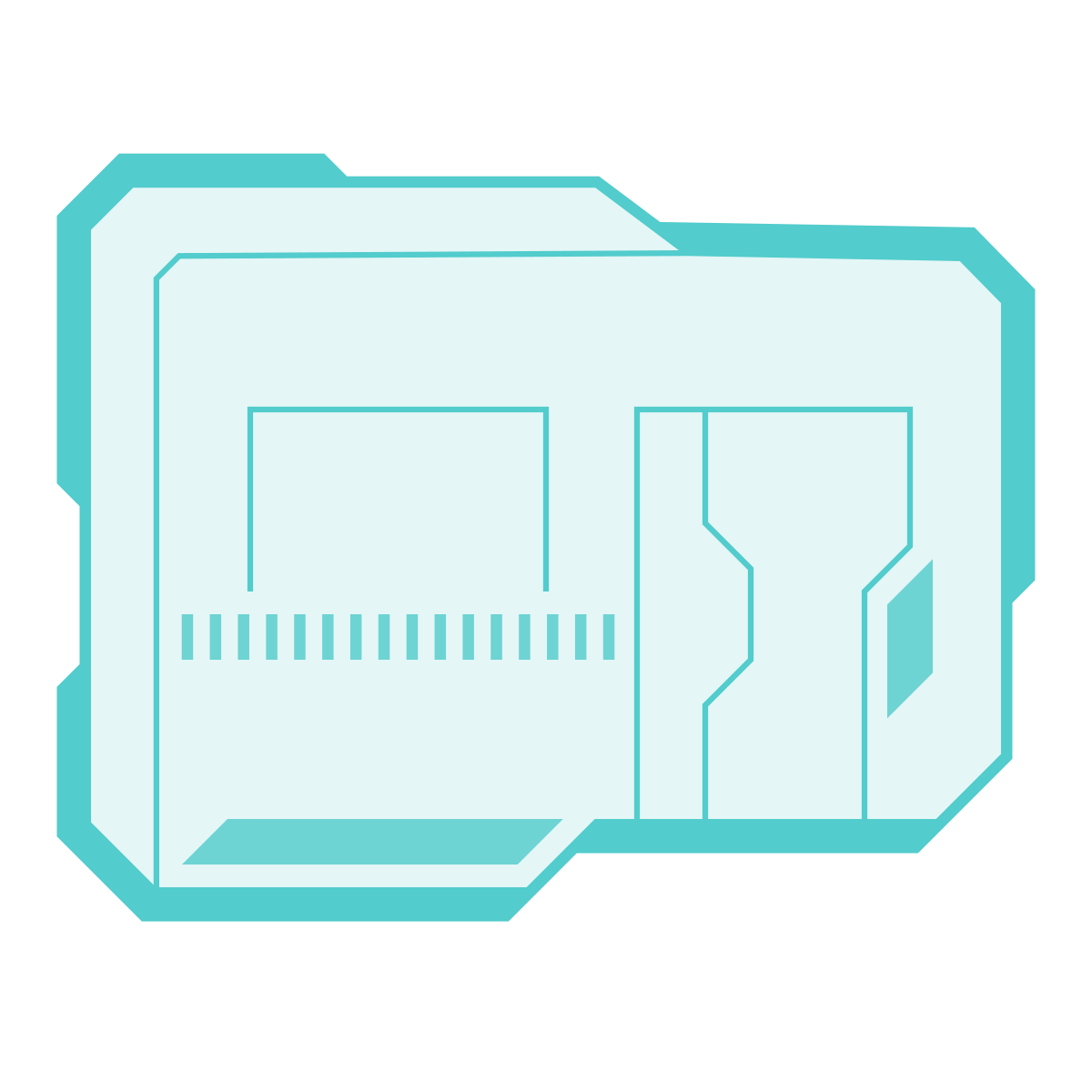 sci-fi style mobile home icon