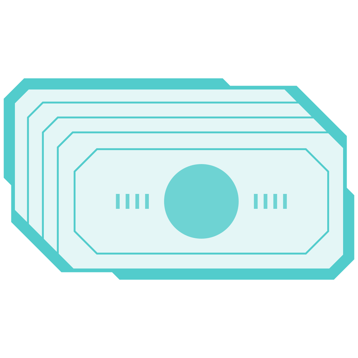 sci-fi style money icon