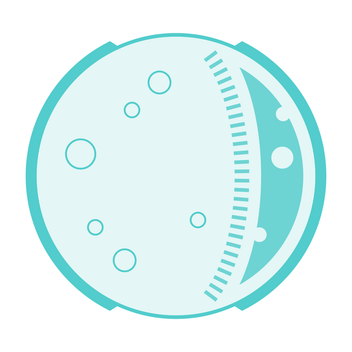 sci-fi style moon icon