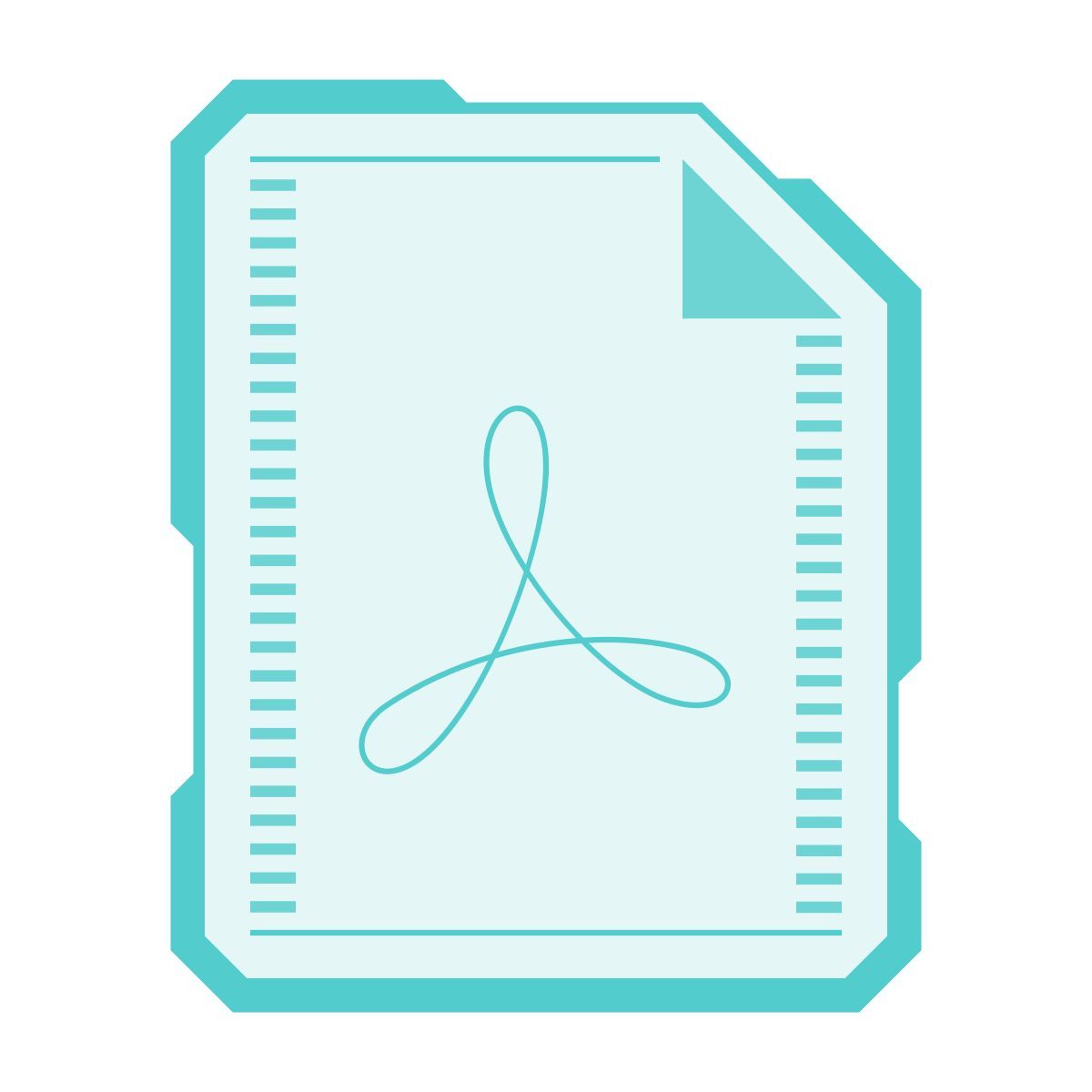 sci-fi style pdf icon