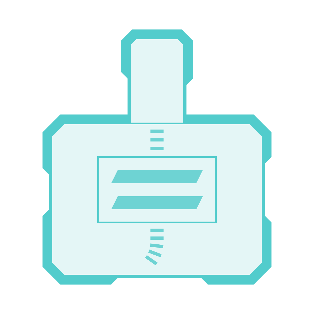 sci-fi style perfume bottle icon