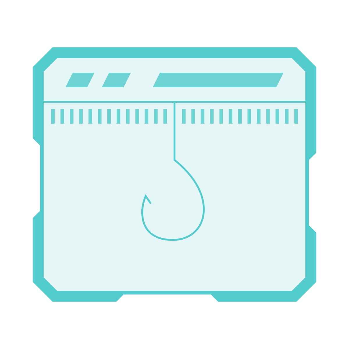 sci-fi style phishing icon