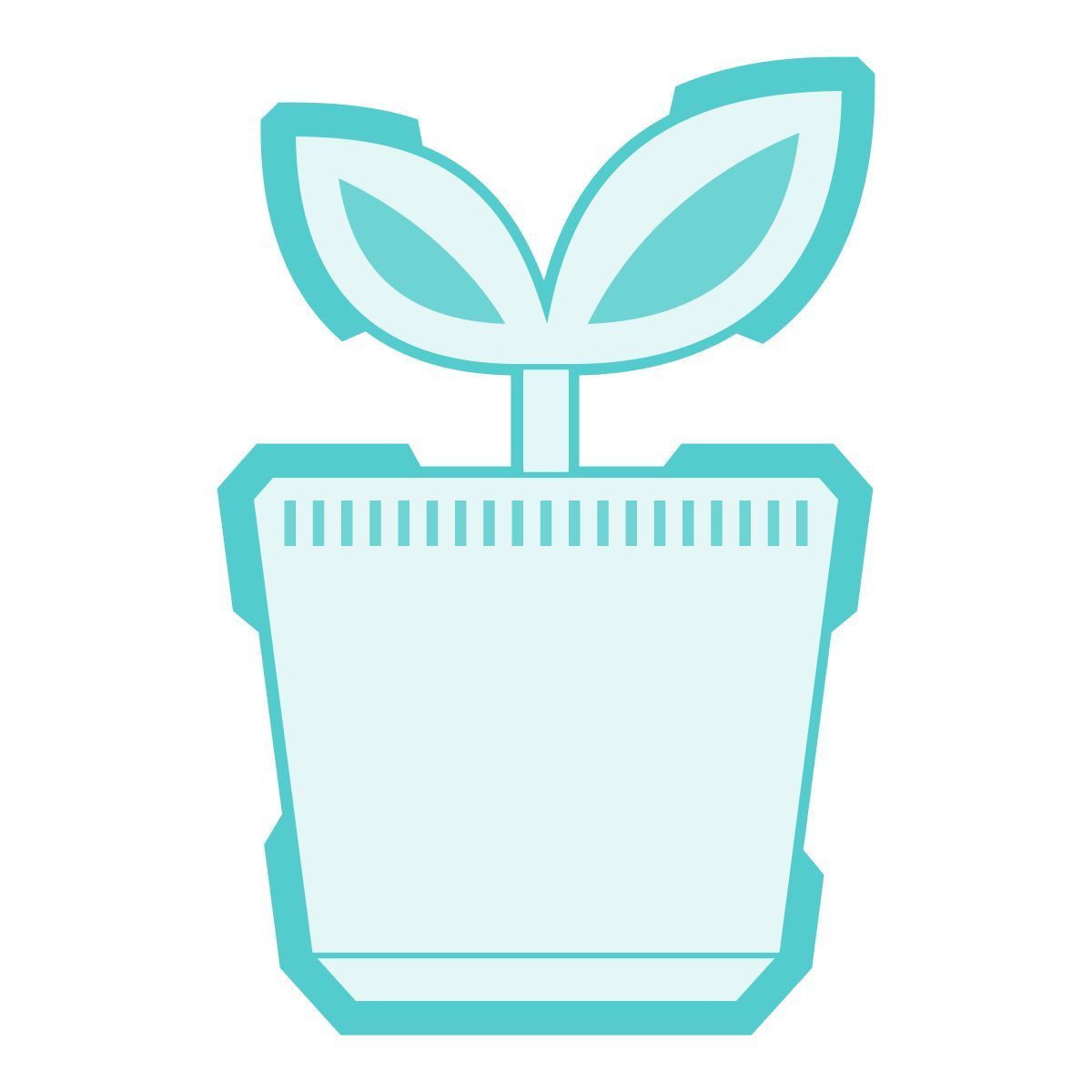 sci-fi style 盆栽 icon