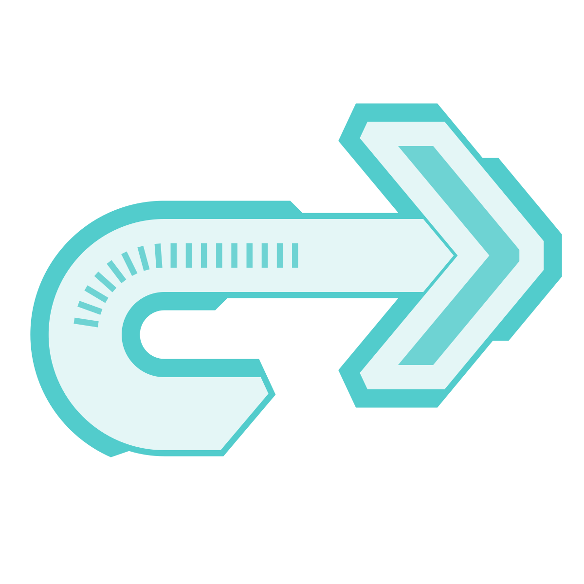 sci-fi style redo icon
