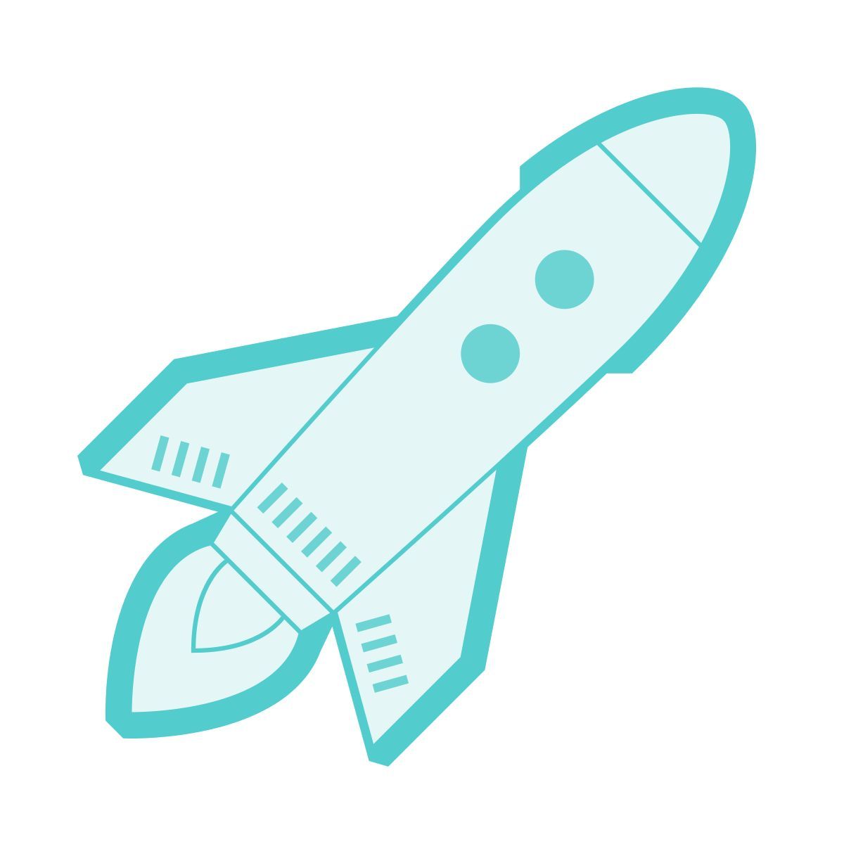 sci-fi style fusée icon