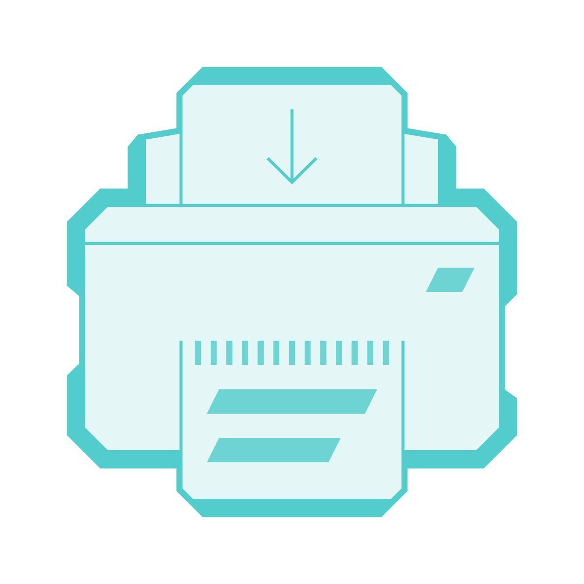 sci-fi style envoyer à l'imprimante icon