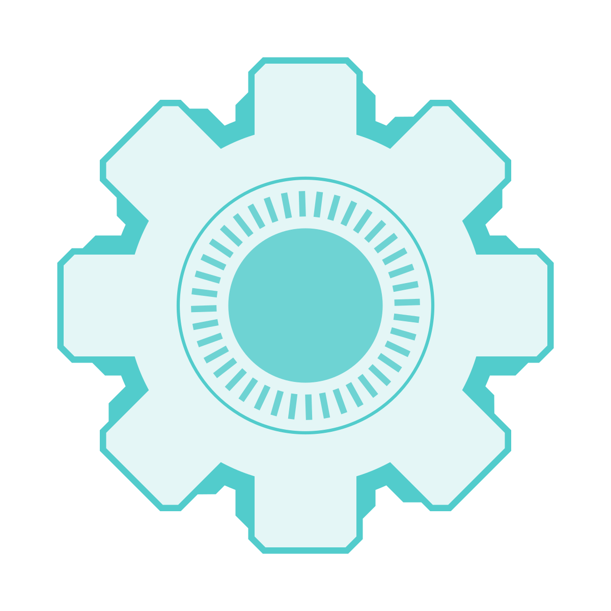 sci-fi style settings icon