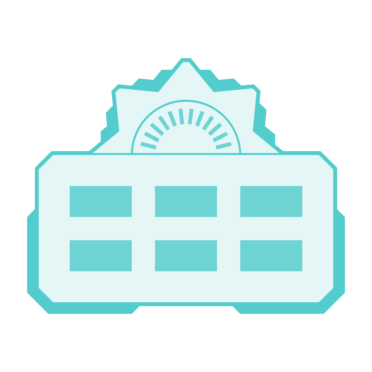 sci-fi style solar panel icon