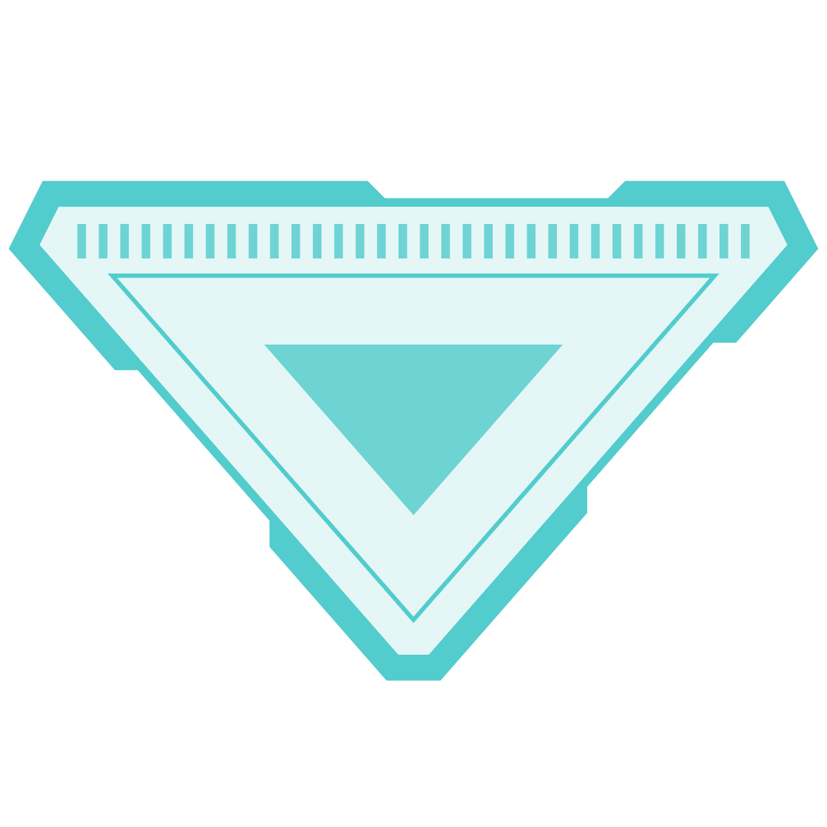 sci-fi style sort down icon