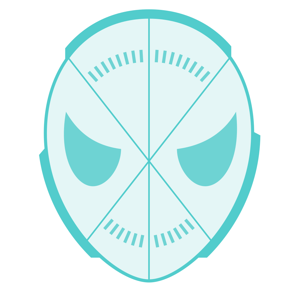sci-fi style spiderman head icon