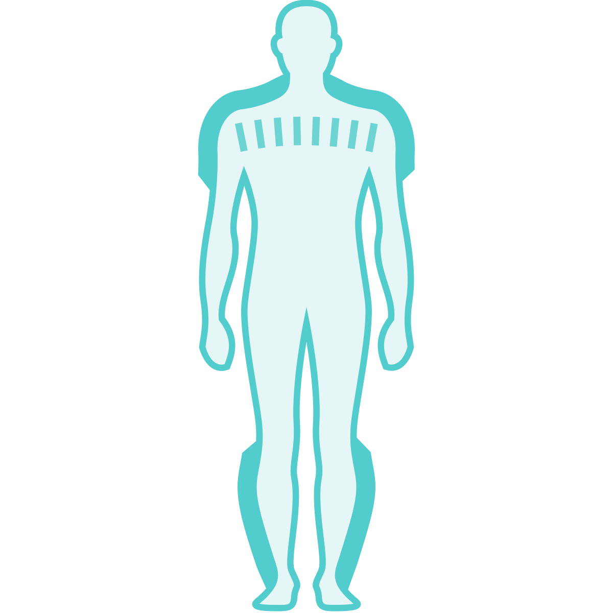 sci-fi style standing man icon