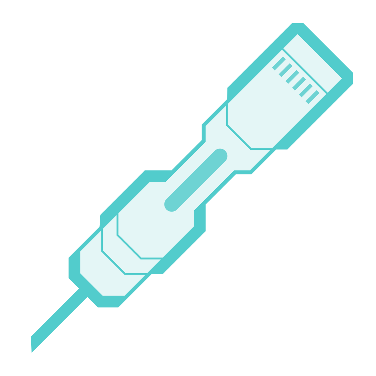 sci-fi style syringe icon