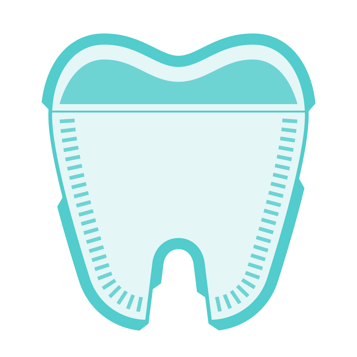 sci-fi style tooth icon
