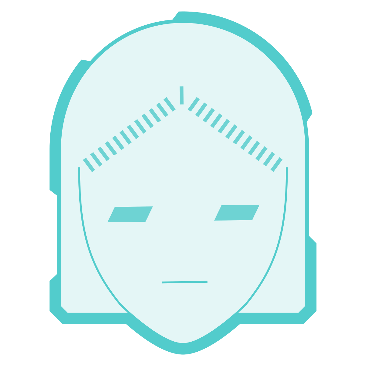 sci-fi style user female icon