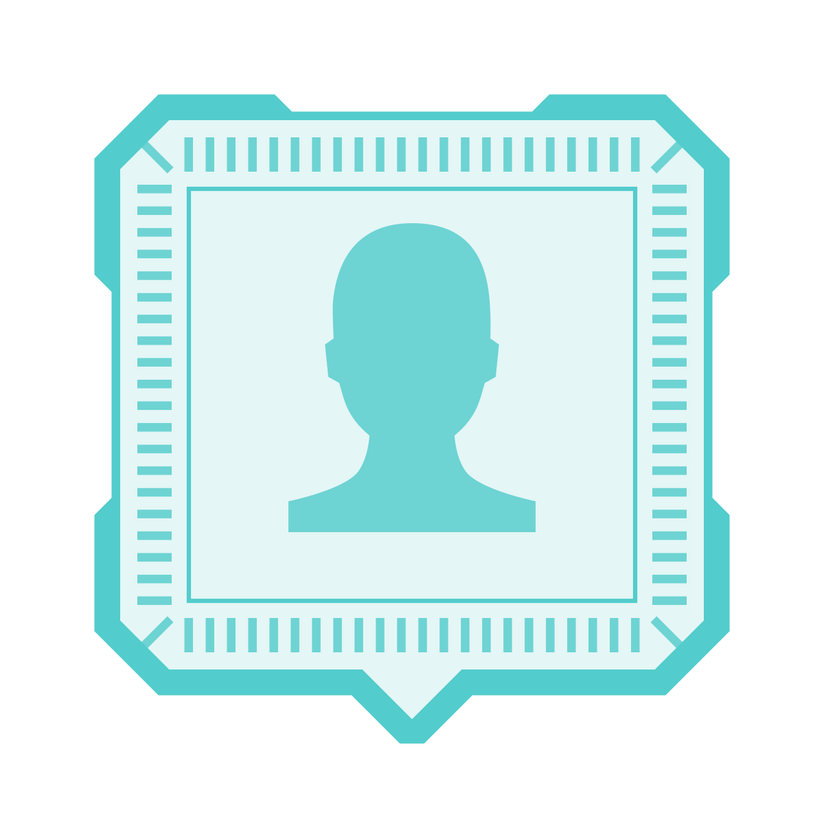 sci-fi style user location icon