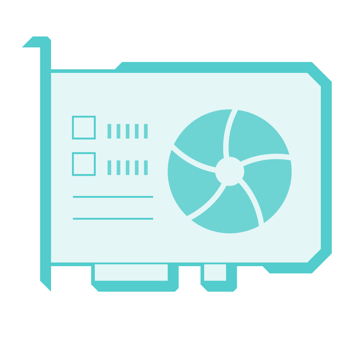 sci-fi style video card icon