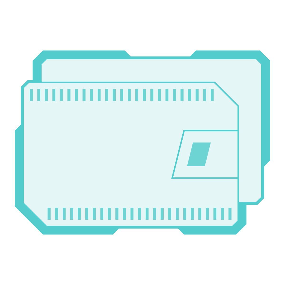 sci-fi style portafoglio icon