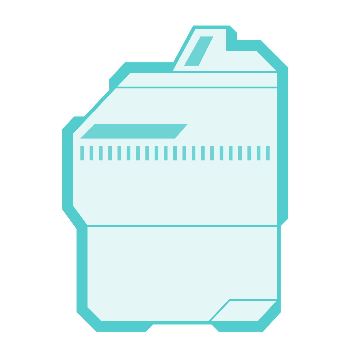 sci-fi style waste icon